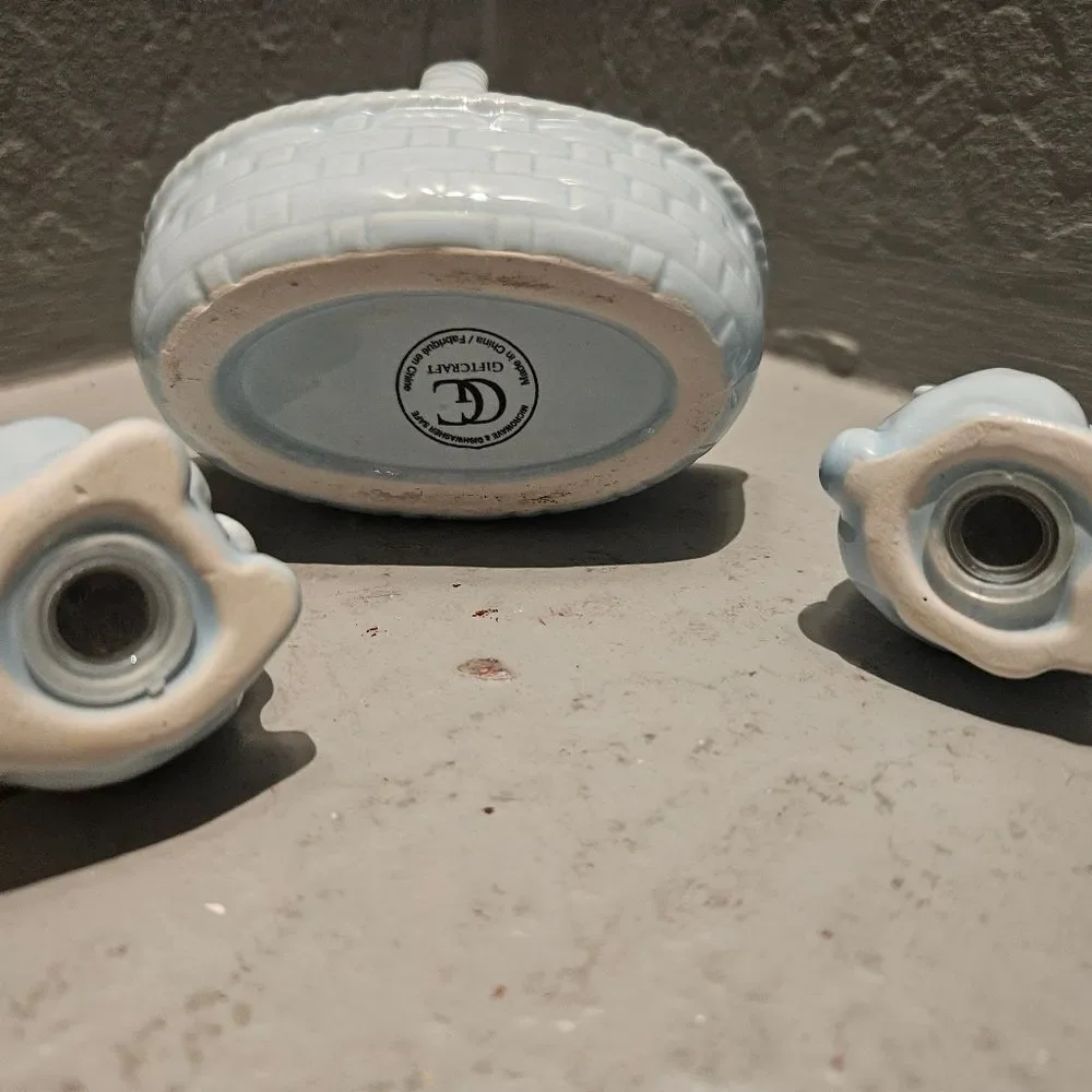 Source Unknown blue ceramic
